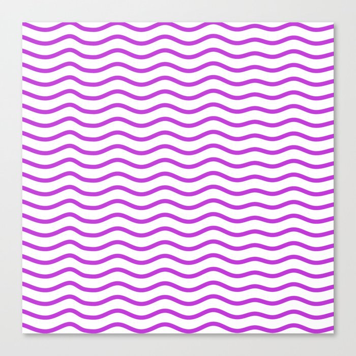 pink wave pattern Canvas Print