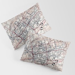 Vintage Map of Chapel Hill North Carolina (1946) Pillow Sham