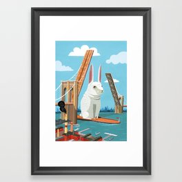 "Brooklyn Bunny" Framed Art Print