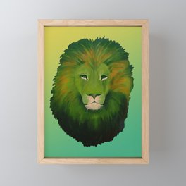 Earth Lion Framed Mini Art Print