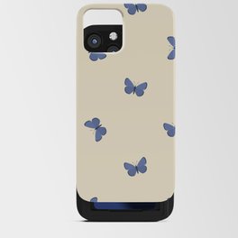 Little Blue Butterflies iPhone Card Case