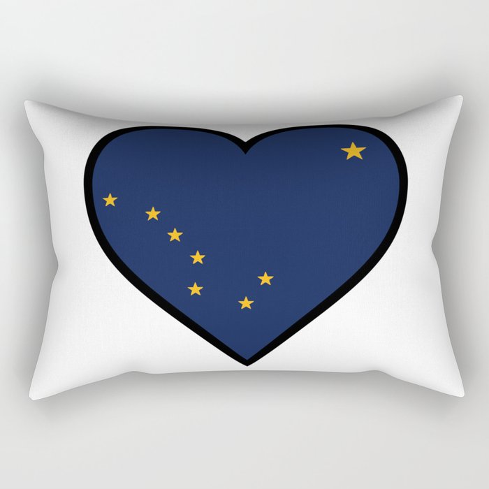 Love Alaska Rectangular Pillow