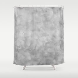 Soft Gray Clouds Texture Shower Curtain