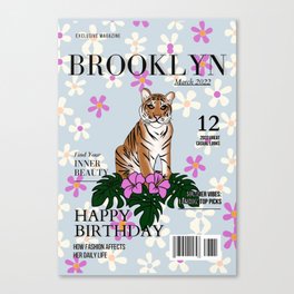 Brooklyn birthday  Canvas Print