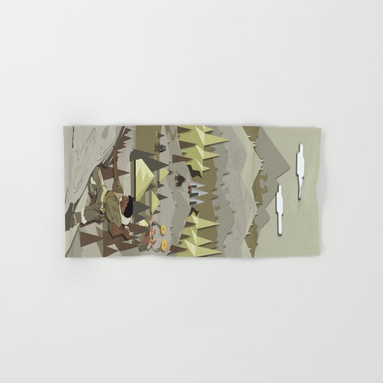 A Bronze Age Landscape Hand & Bath Towel