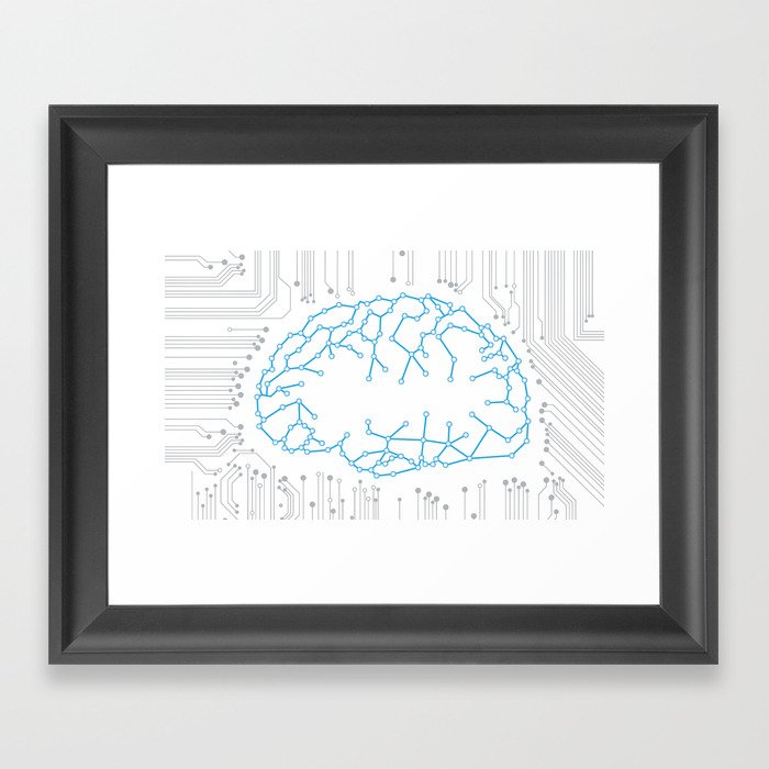Brain Circuitry Framed Art Print