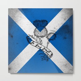SCOTLAND FLAG JE SUIS PREST Metal Print | Typography, Flag, Pattern, Scotland, Texture, Fraser, Scottish, Jesuisprest, Celtic, Outlander 