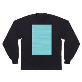 Colored Pencil Abstract Sky Blue Long Sleeve T-shirt