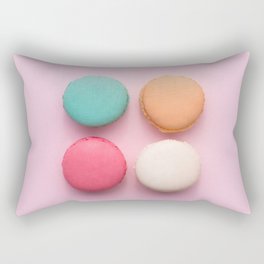 Pink French Macaroons Rectangular Pillow