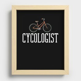 Cycling Mountain Bike Bicycle Biking MTB Recessed Framed Print