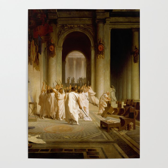 The Death of Caesar By Jean Leon Gerome (Gérôme) Poster