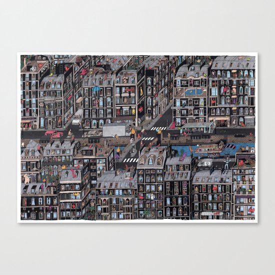 Parisian Neighbourhood Canvas Print