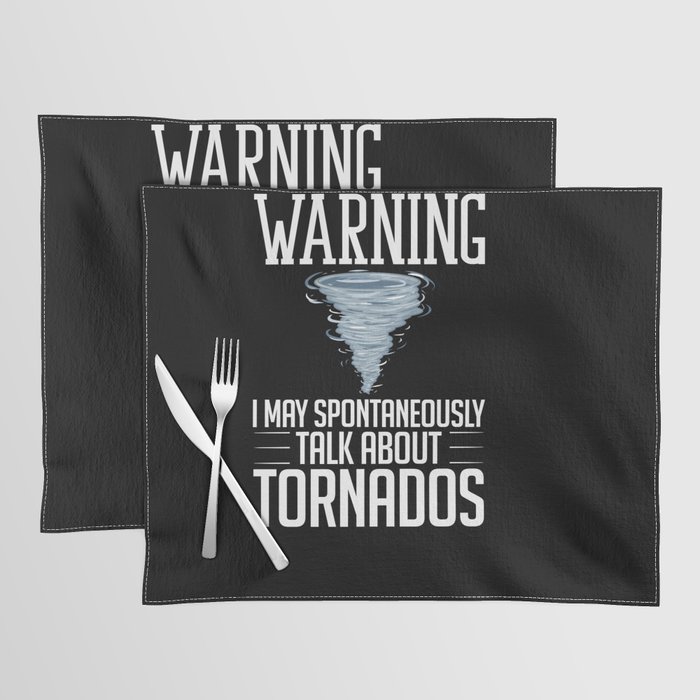 Tornado Twister Storm Chasing Meteorologist Placemat