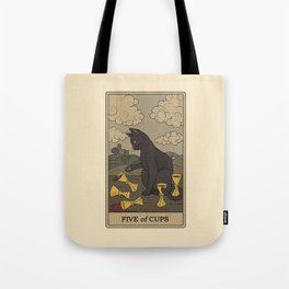Five of Cups Tote Bag