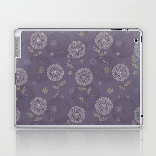 Folky Lace Flowers Laptop & iPad Skin