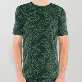 Neon Map All Over Graphic Tee