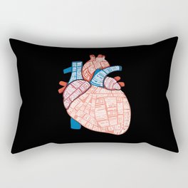 Anatomical Heart - For Cardiac Nurse Cardiologists Rectangular Pillow
