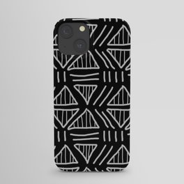 Mudcloth Black and White iPhone Case