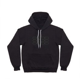 Black with White Squiggly Lines Hoody