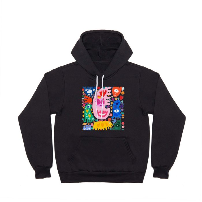 Summer Abstract Graffiti Colorful Creatures  Hoody