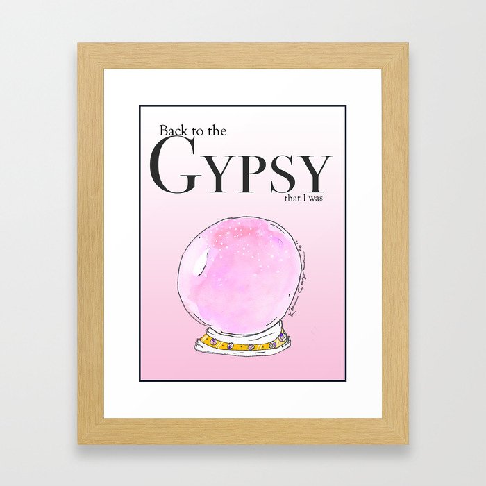 Back To The Gypsy Framed Art Print