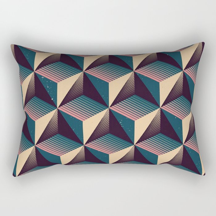 Repeated Tetrahedron 2 Rectangular Pillow