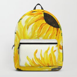 sunflower watercolor 2017 Backpack