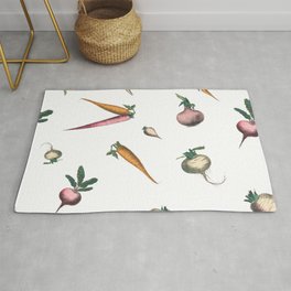 Vintage Vegetables Area & Throw Rug