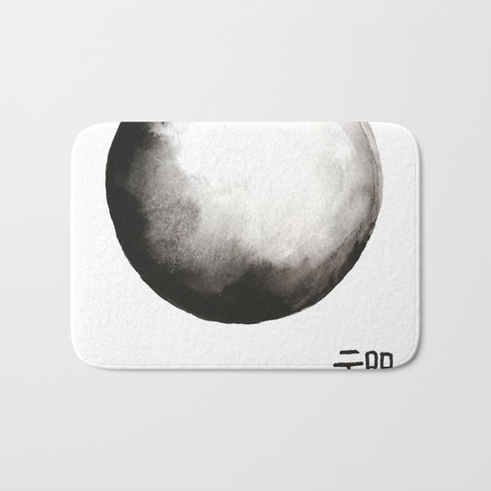 Zen painting and Chinese calligraphy of "Zen" Bath Mat
