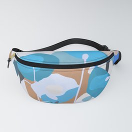 Blue poppies  Fanny Pack