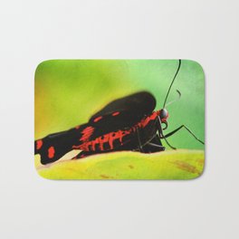 BFX | red 'n black (butterfly) Bath Mat