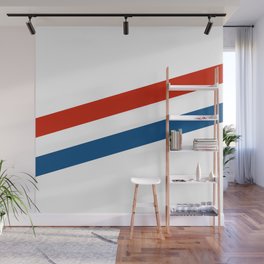 Red, White, and Blue Stripes Wall Mural