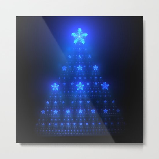 Blue Christmas Metal Print