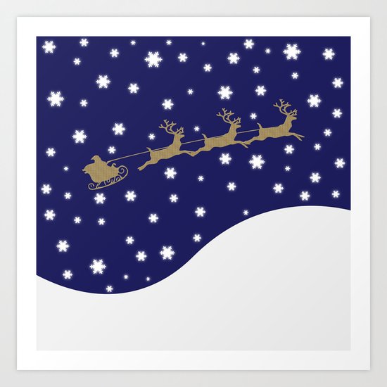 Christmas Santa Claus Art Print