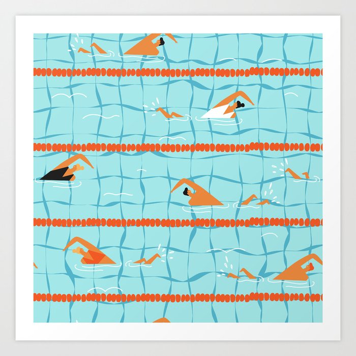 Swimming pool Art Print