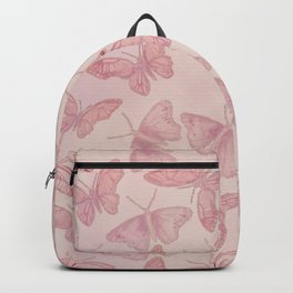 Butterfly Pattern soft pink pastel Backpack | Illustration, Glitter, Pastel, Soft, Retro, Romantic, Gold, Pink, Beauty, Feminine 