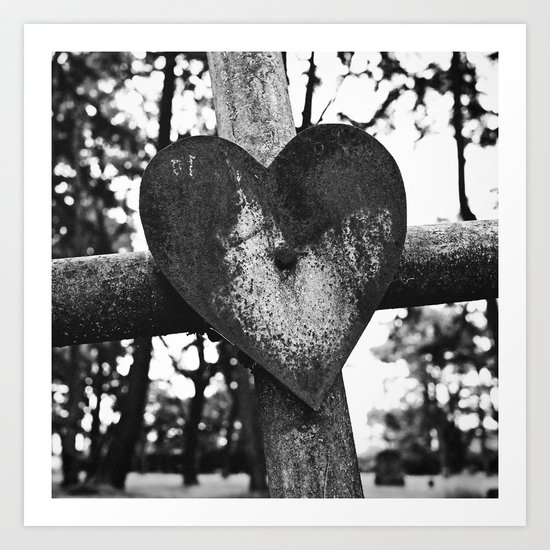 Graveyard love Art Print