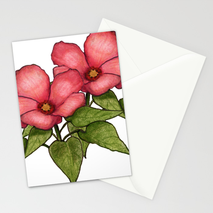 Pretty Pink Flowers Color Pencil Drawing Stationery Cards By Joyart Society6 Color pencil drawings are a fantastic medium to work on. pretty pink flowers color pencil drawing stationery cards by joyart