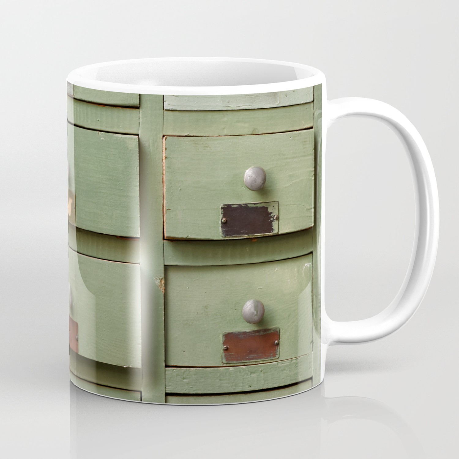 Old Wooden Cabinet With Drawers Coffee Mug By Skleznev Society6