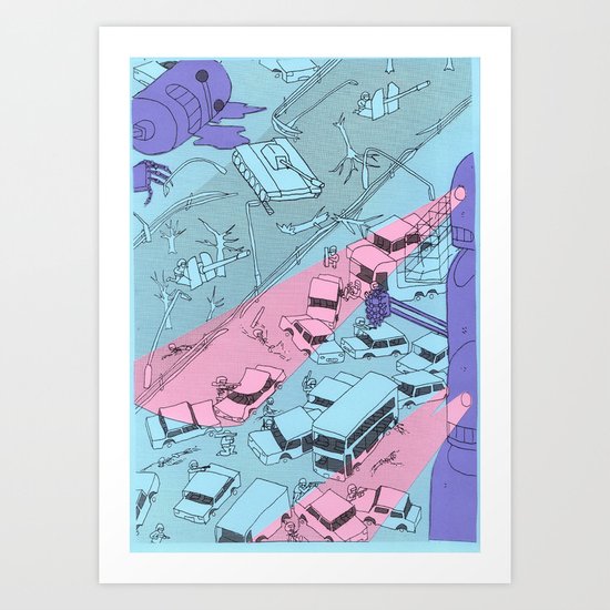 Alien Robots Art Print