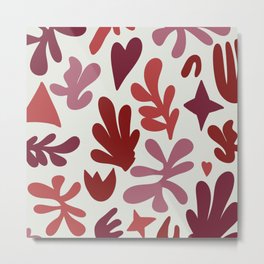 Matisse cutouts multicolor rose Metal Print