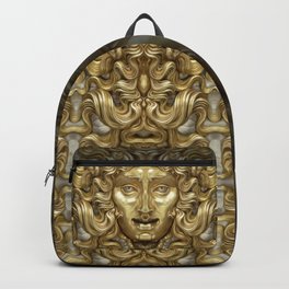 "Ancient Golden and Silver Medusa Myth" Backpack