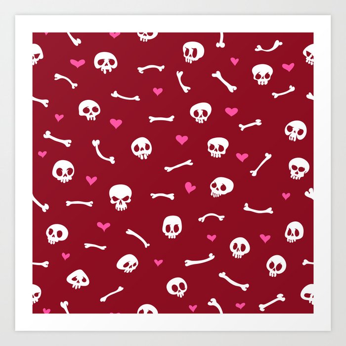 hearts and skulls backgrounds