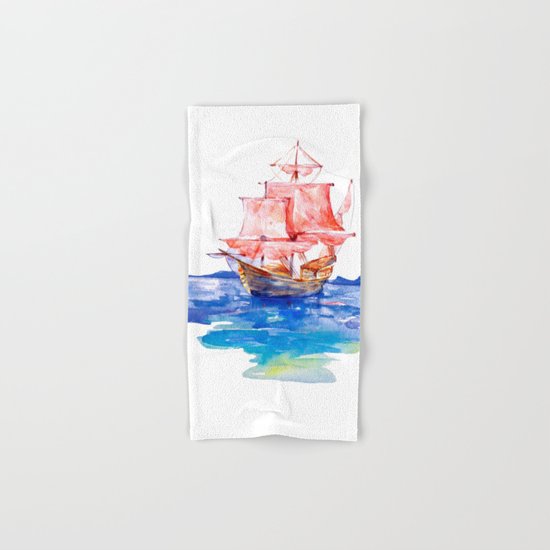 Fishing Boat Hand & Bath Towel