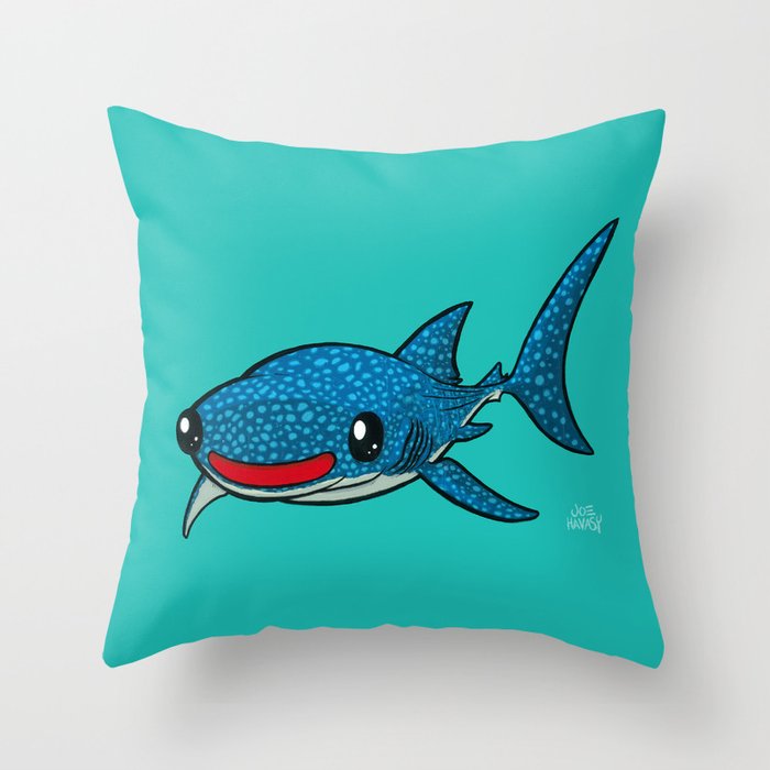 Whale Shark Throw Pillow