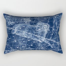 Aries sky star map Rectangular Pillow