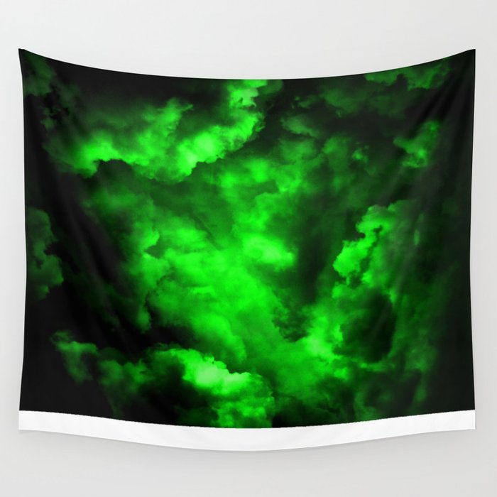 Black and sales green tapestry