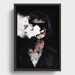 Pop Smoke Portrait Framed Canvas