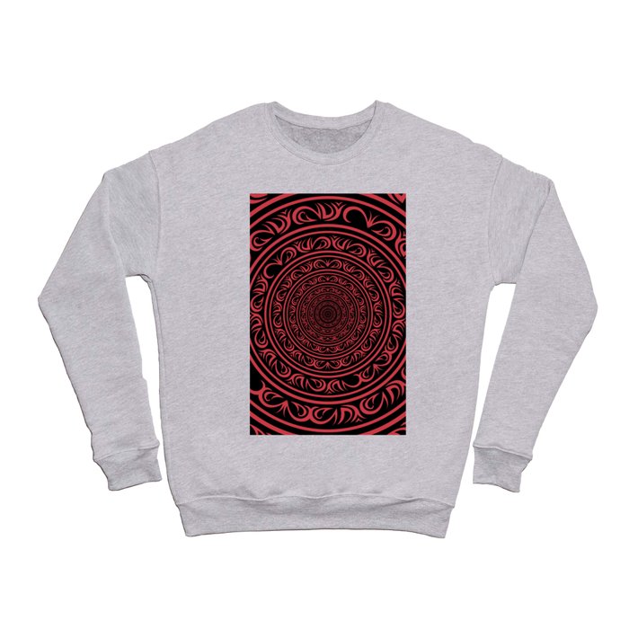 Soft Red Mandala Crewneck Sweatshirt