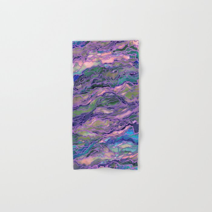 Marble Idea Lavender Pink Peach Abstract Watercolor Painting